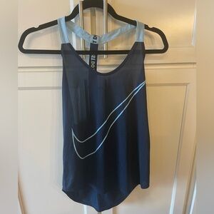 Nike dri fit navy blue workout top